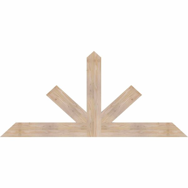 Ekena Millwork Saratoga Smooth Timber Gable Bracket, Douglas Fir, 72"W x 33"H x 1 1/2"D x 5 1/2"F, 11/12 Pitch GBW072X33X0206SAR00SDF - main
